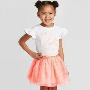 4T-2pc-"Every Bunny Is Going to Be Friends" skirt+